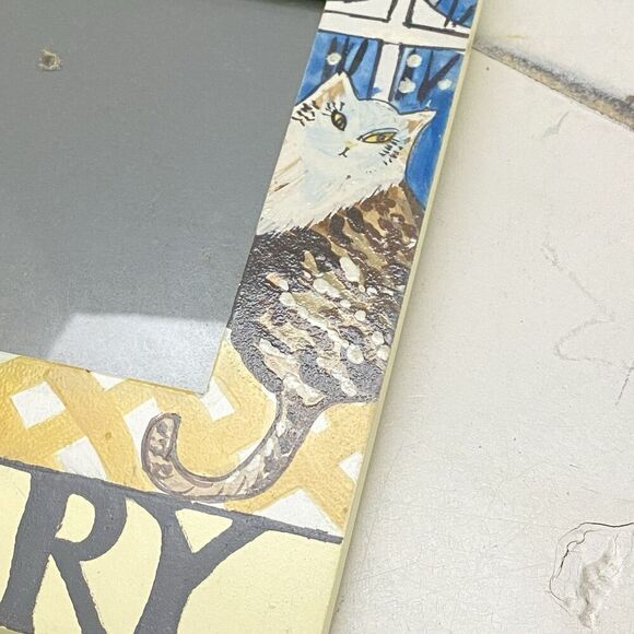 Vtg Exposures Hand Painted "January" Months of the Year 4X6 Picture Frame Winter - Picture 4 of 14